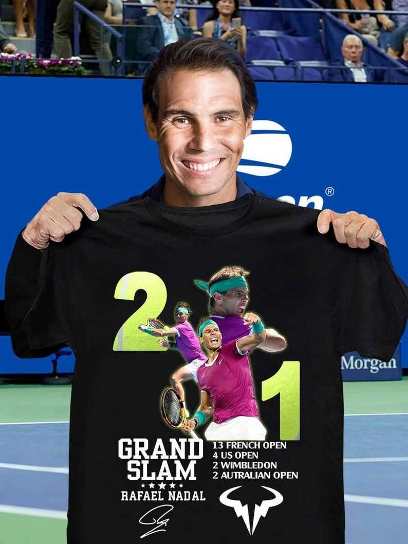 Rafael Nadal 21 Grand Slam T Shirt