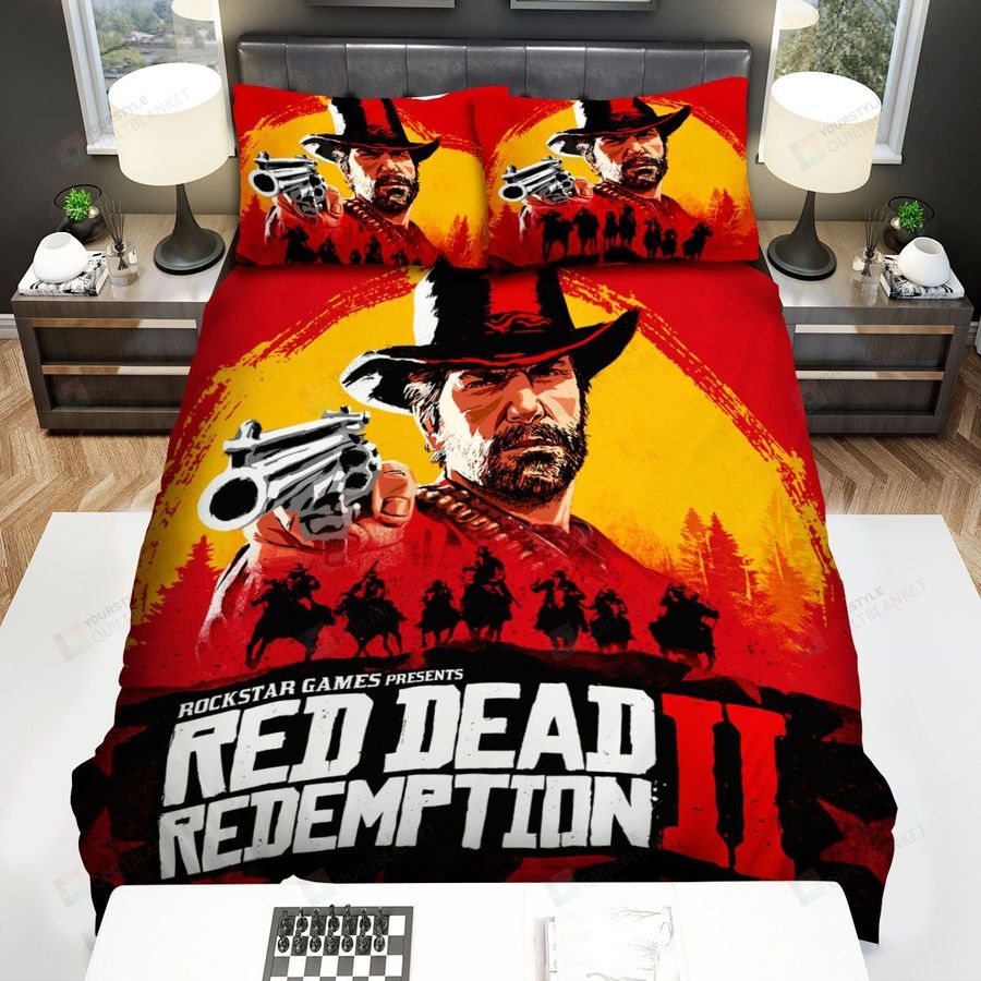 Red Dead Redemption 2 Bed Sheets Spread Comforter Duvet Cover Bedding Sets
