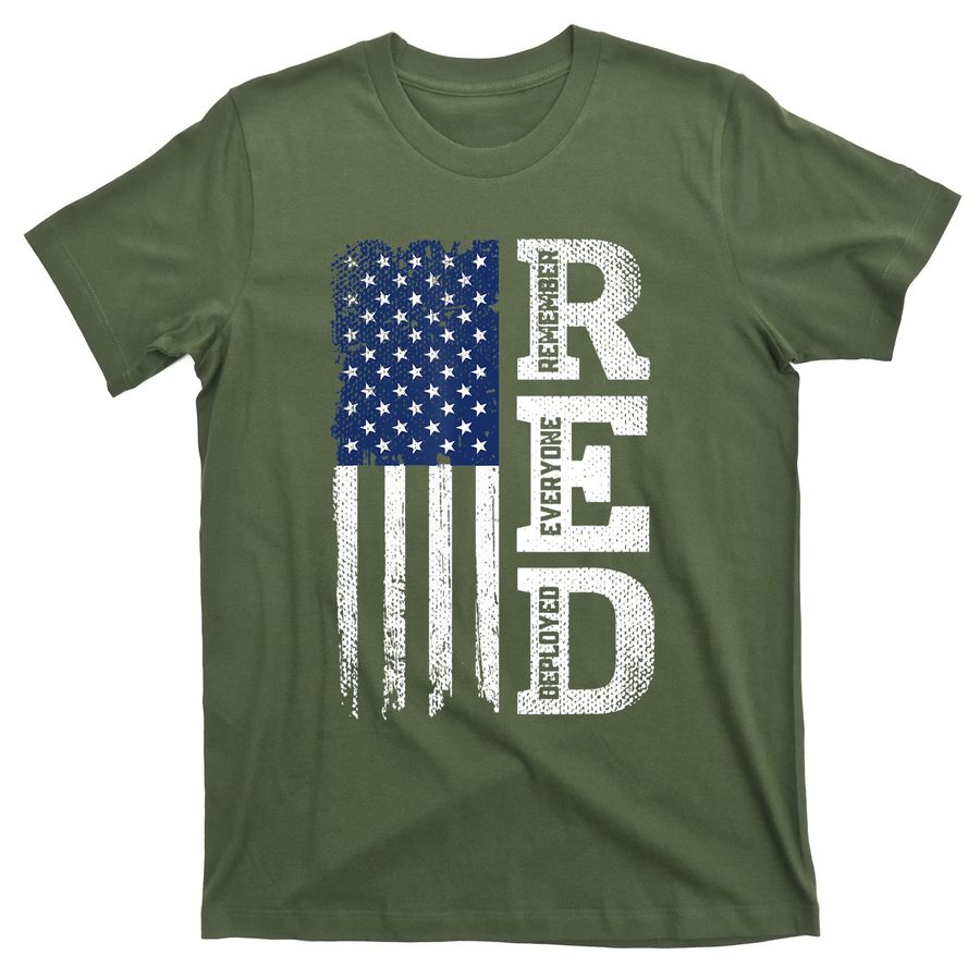 Red Friday, Remember Everyone Deployed Us Flag Army Vintage T-Shirts