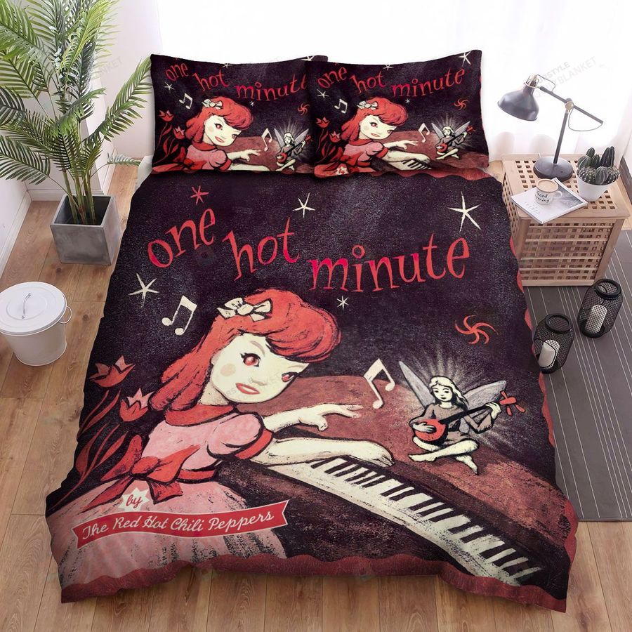 Red Hot Chili Peppers One Hot Minute Album Cover Bed Sheets Spread Comforter Duvet Cover Bedding Sets
