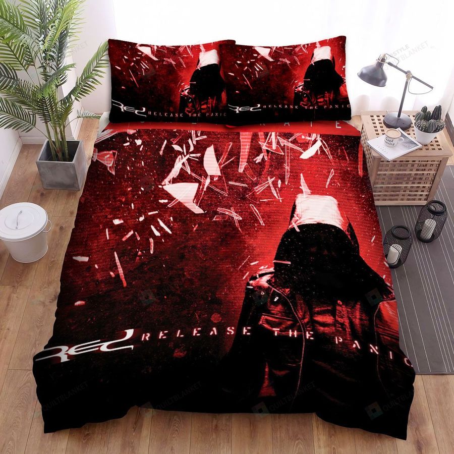 Release The Panic Red Version Red Band Bed Sheets Spread Comforter Duvet Cover Bedding Sets