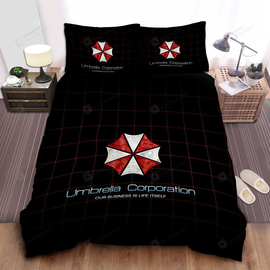 Resident Evil The Umbrella Corporation Our Business Is Life Itself Bed Sheets Spread Comforter Duvet Cover Bedding Sets