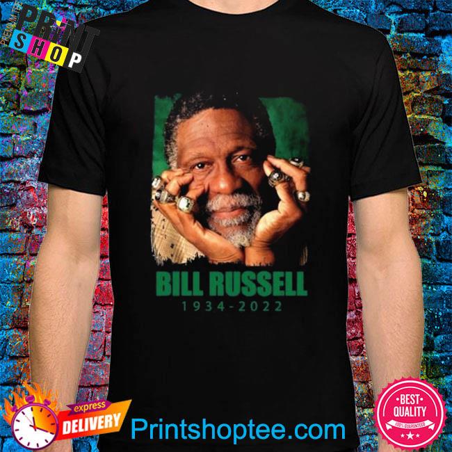 Rest in peace to a legend bill russell boston celtics shirt