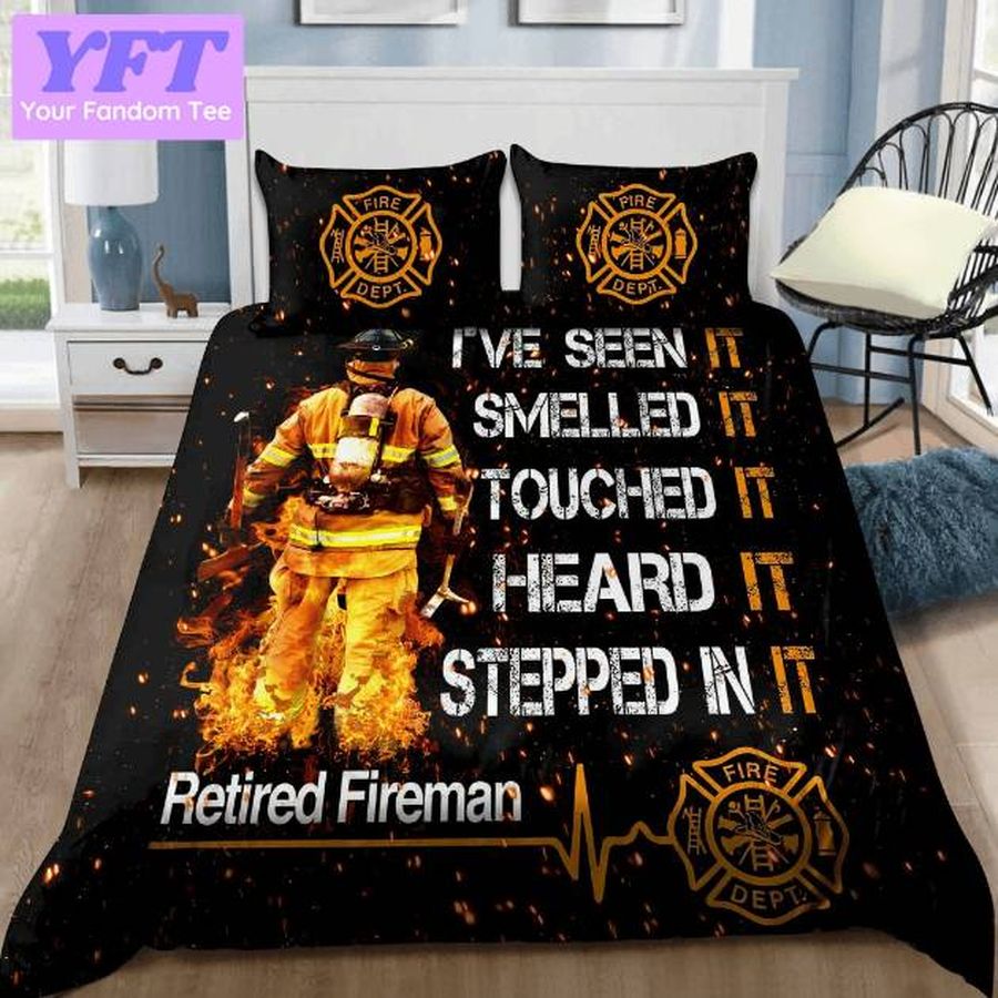 Retired Firefigter 3d Bedding Set