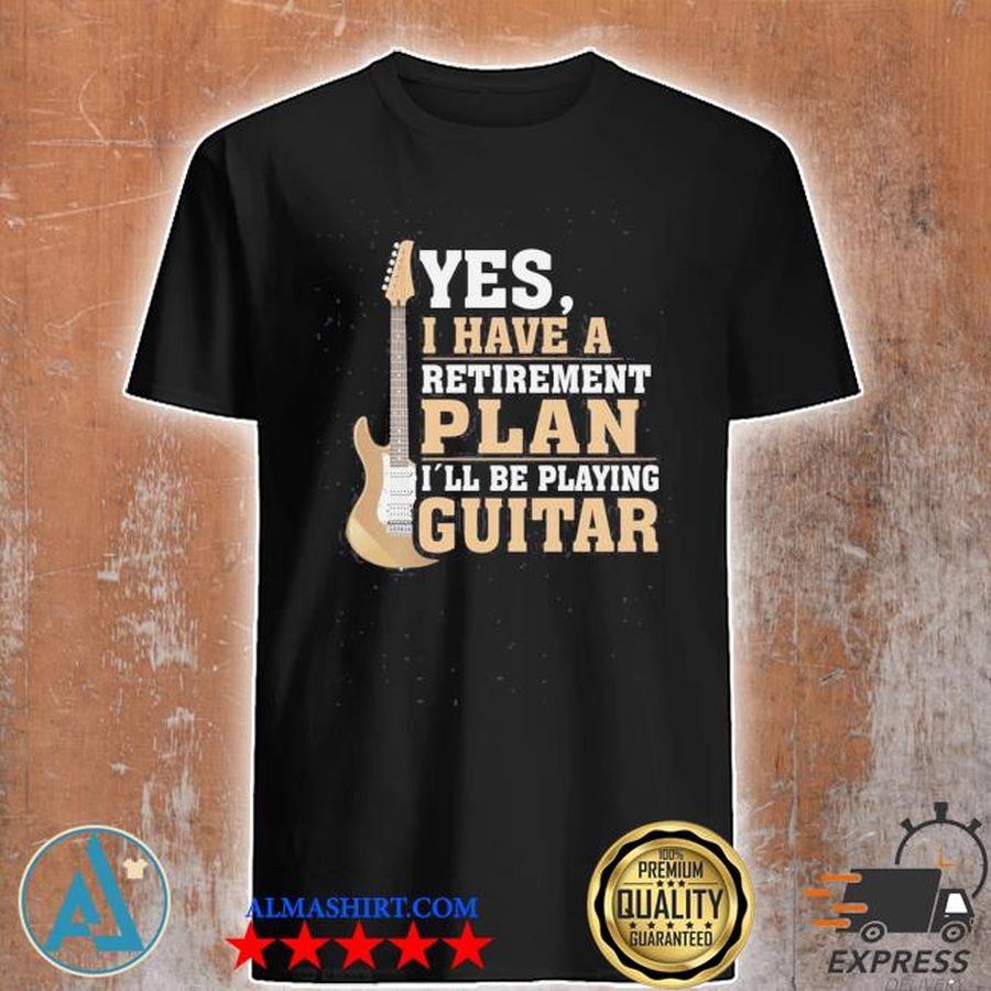 Retired guitar player shirt rock and roll fathers day us 2021 t shirt