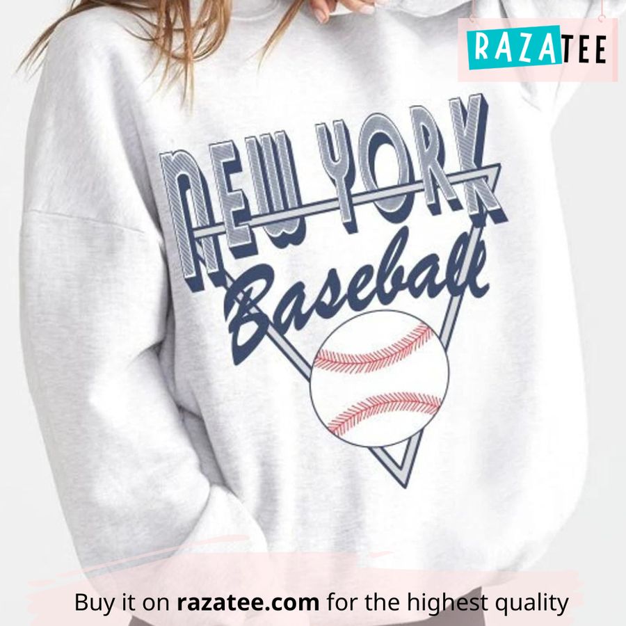 Retro New York Yankees Baseball Sweatshirt, Yankees T Shirt, Vintage Style MLB Crewneck, Men's And Women's Baseball Apparel