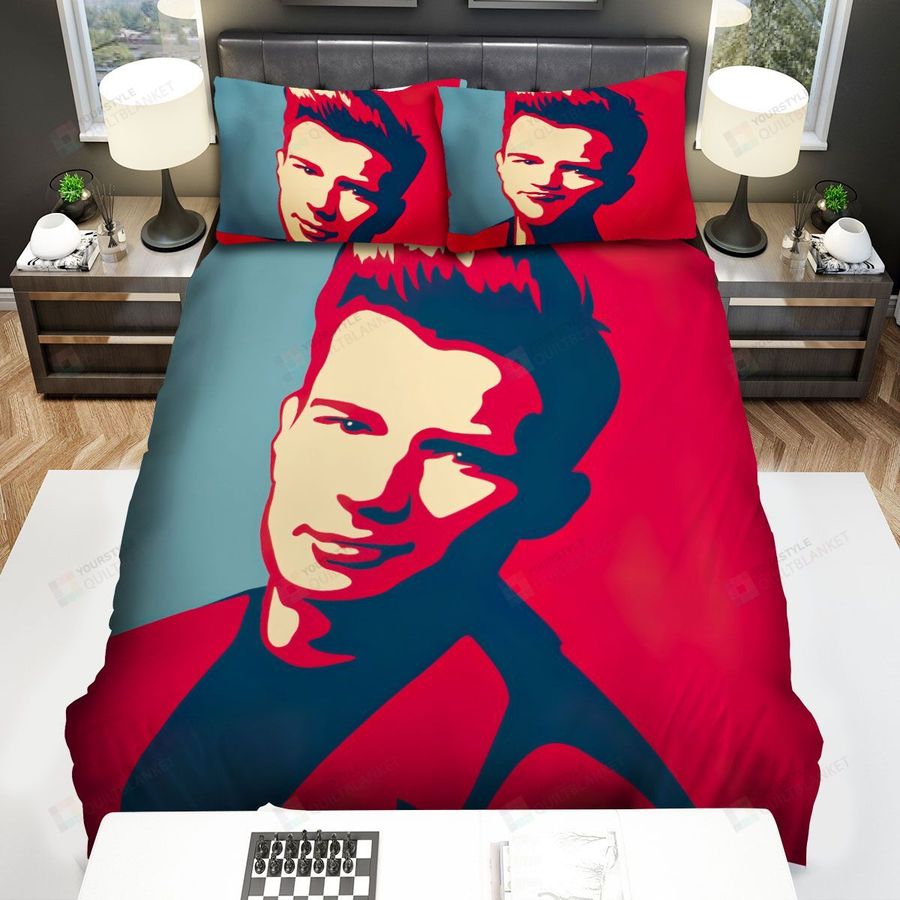 Rick Astley Painting Art Bed Sheets Spread Comforter Duvet Cover Bedding Sets