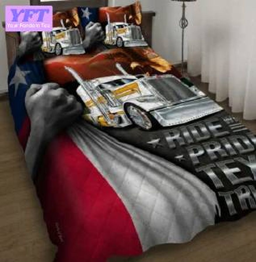 Ride With Pride Texas Truckers 3D Bedding Set