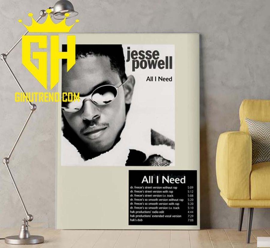 RIP Jesse Powell 1971 2022 All I Need Poster Canvas