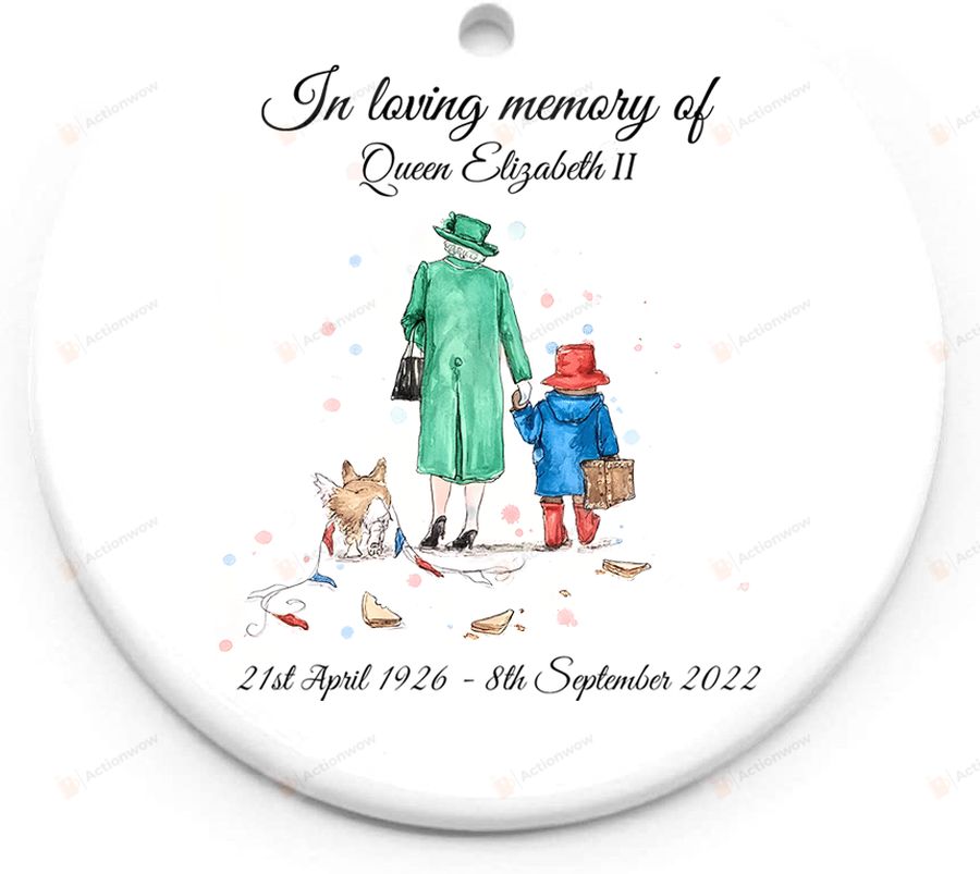 Rip Queen Elizabeth Ornament, Queen Elizabeth Ii 1926 2022 Ornament, Her Majesty Elizabeth, Rest In Peace Elizabeth Ornament, Queen Elizabeth Gifts, Christmas Gifts