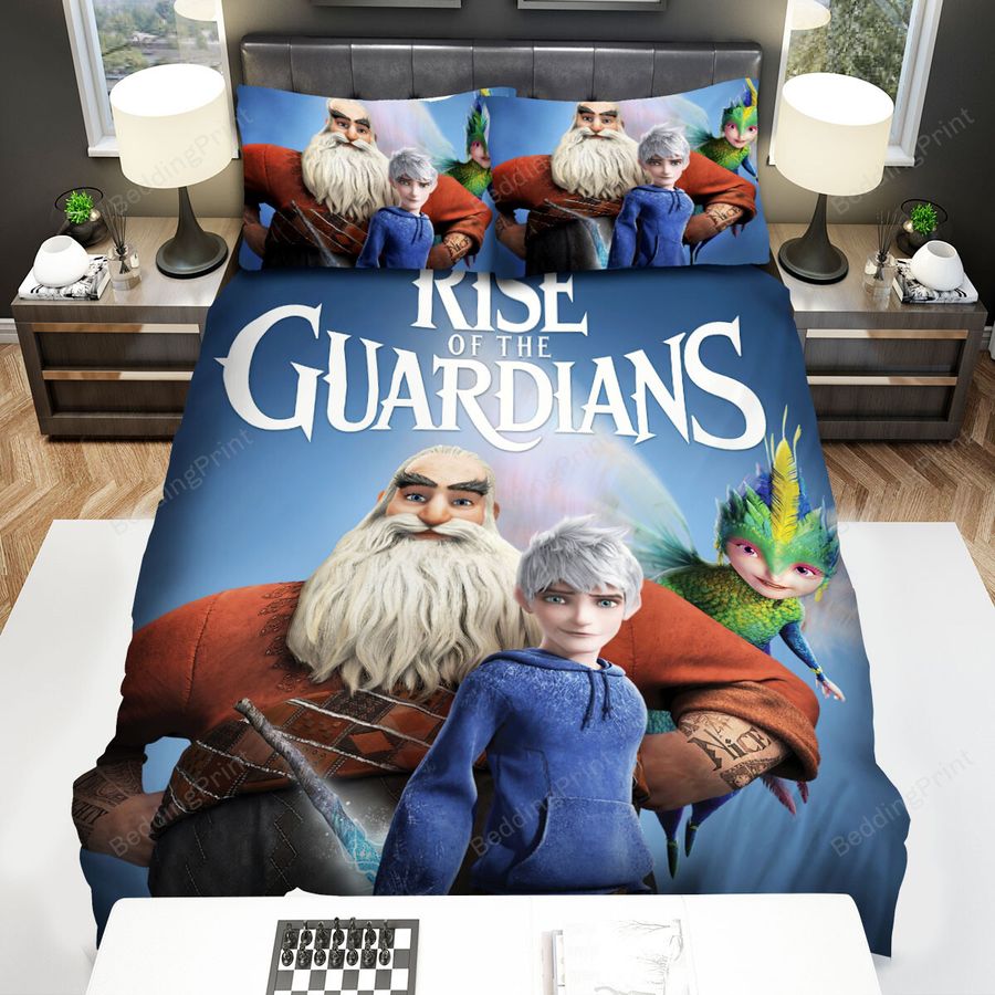 Rise Of The Guardians (2012) Movie Poster Ver 2 Bed Sheets Spread Comforter Duvet Cover Bedding Sets