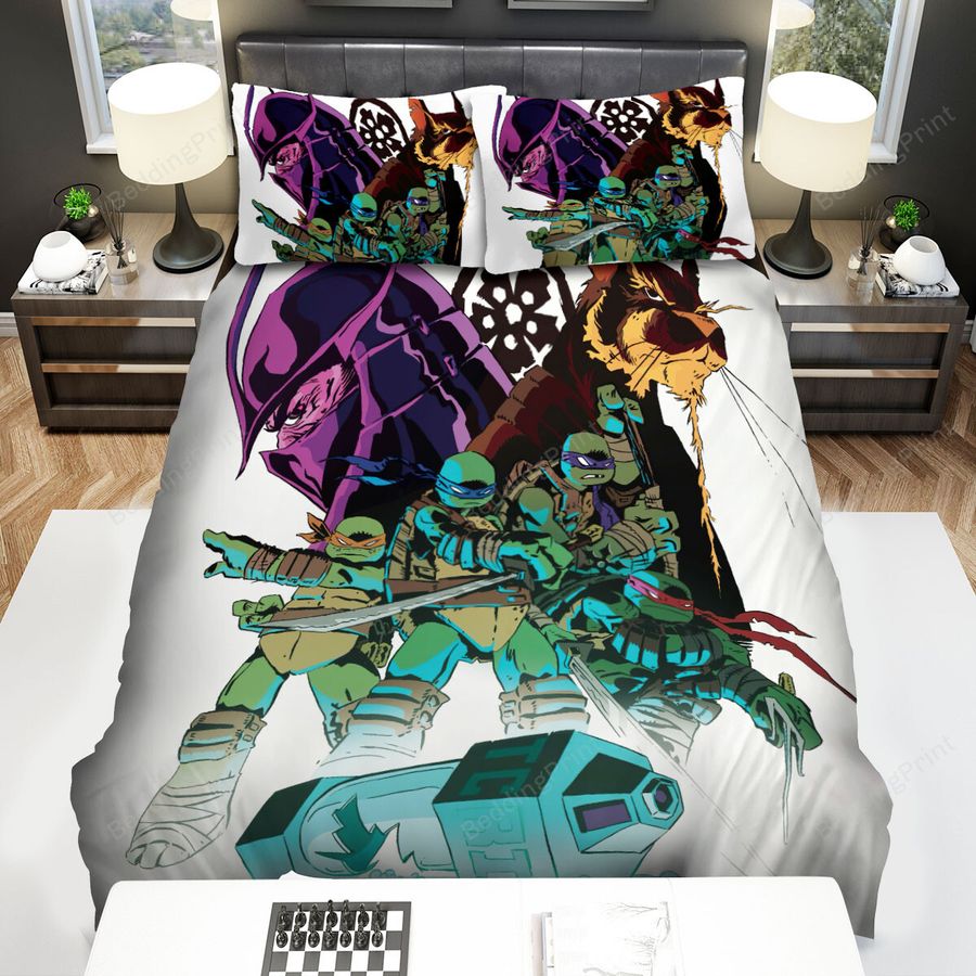 Rise Of The Teenage Mutant Ninja Turtles All Characters Bed Sheets Spread Duvet Cover Bedding Sets