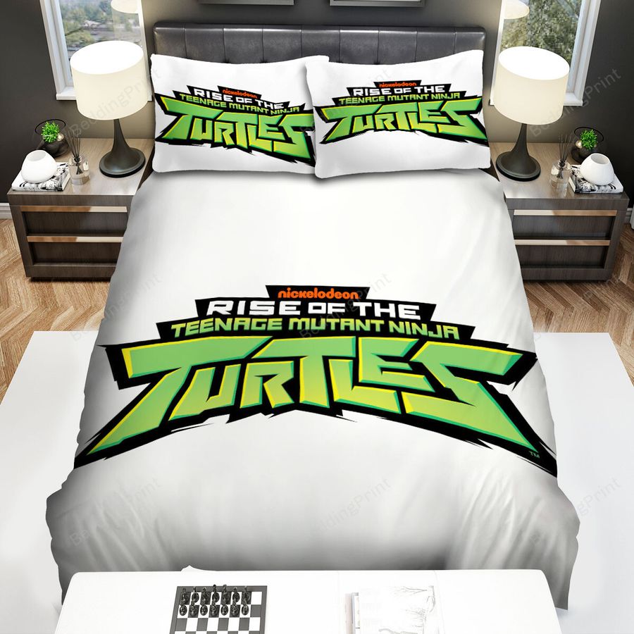 Rise Of The Teenage Mutant Ninja Turtles The Logo Bed Sheets Spread Duvet Cover Bedding Sets