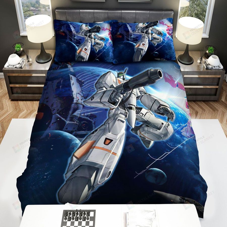 Robotech Anime Bed Sheets Spread Comforter Duvet Cover Bedding Sets