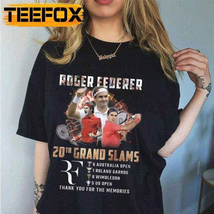 Roger Federer 20th Grand Slams Tenis Unisex T-Shirt