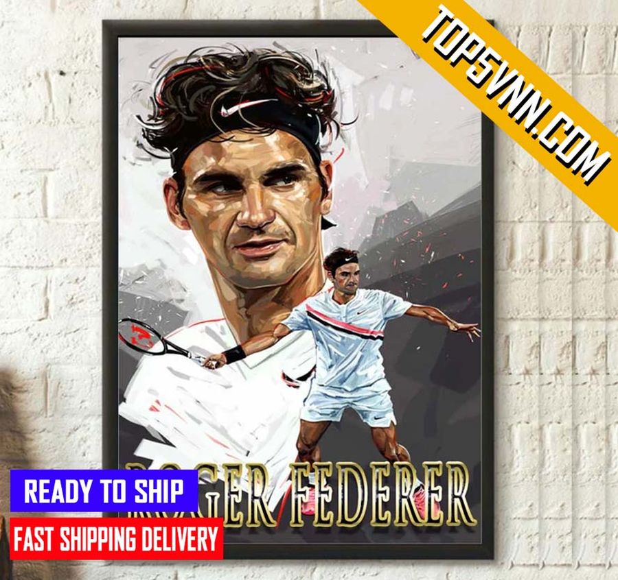Roger Federer Retires Tennis 2022 Poster Canvas Home Decoration