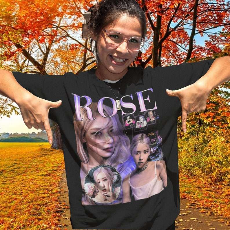 Rose T Shirt Blackpink