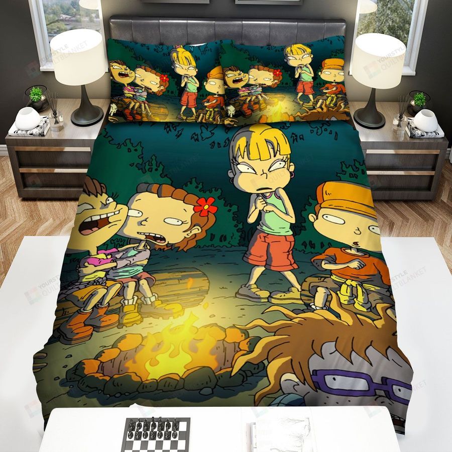 Rugrats Spooky Campfire Stories Bed Sheets Spread Duvet Cover Bedding Sets