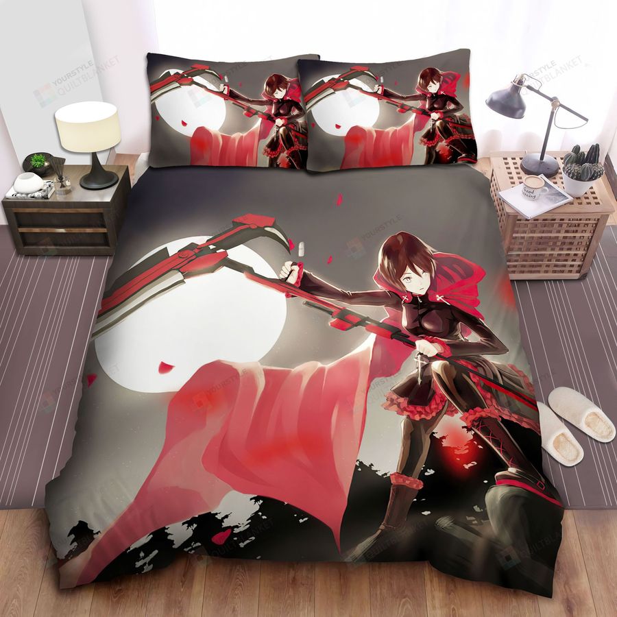 Rwby Rube Rose Red Like Roses Bed Sheets Spread Comforter Duvet Cover Bedding Sets
