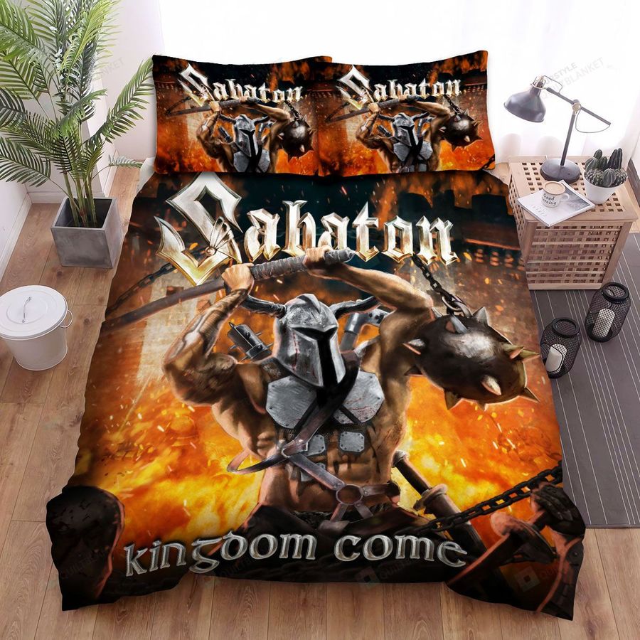 Sabaton Band Kingdom Come Album Cover Bed Sheets Spread Comforter Duvet Cover Bedding Sets