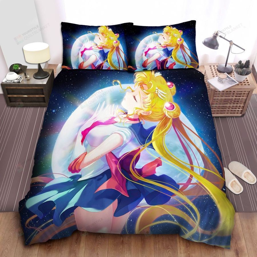Sailor Moon, Usagi Tsukino's Magical Light Bed Sheets Spread Comforter Duvet Cover Bedding Sets