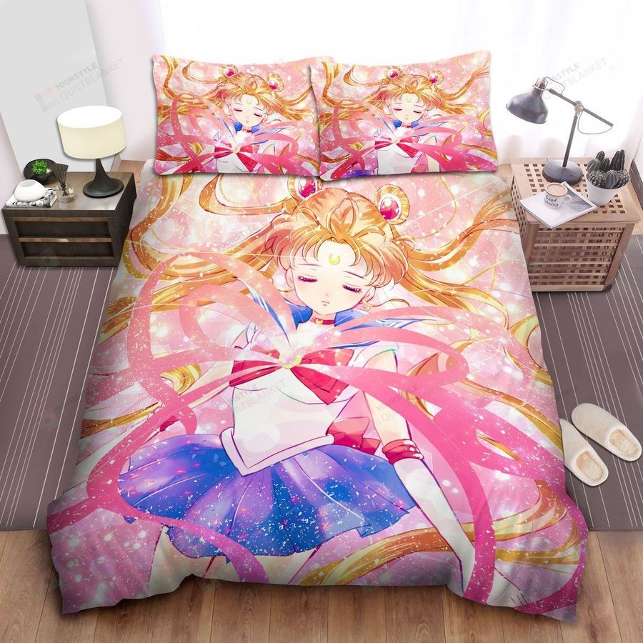 Sailor Moon,  Usagi Tsukino's Transformation Bed Sheets Spread Comforter Duvet Cover Bedding Sets