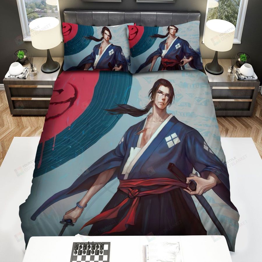 Samurai Champloo Character Jin Art Bed Sheets Spread Comforter Duvet Cover Bedding Sets