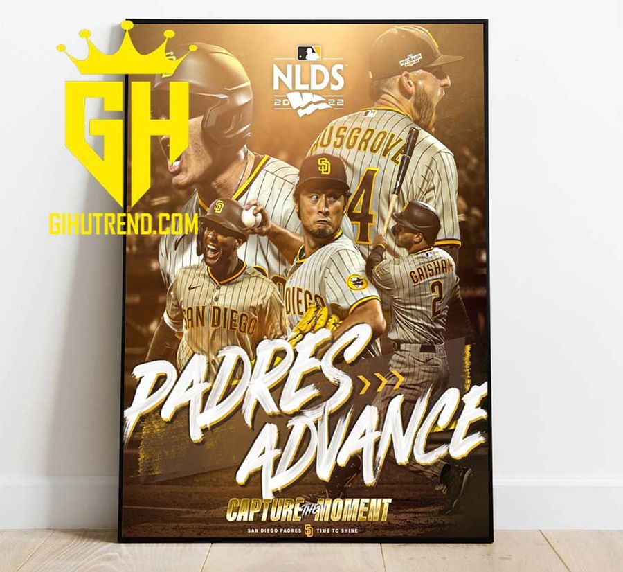 San Diego Padres Advance Capture The Moment MLB NLDS 2022 Poster Canvas