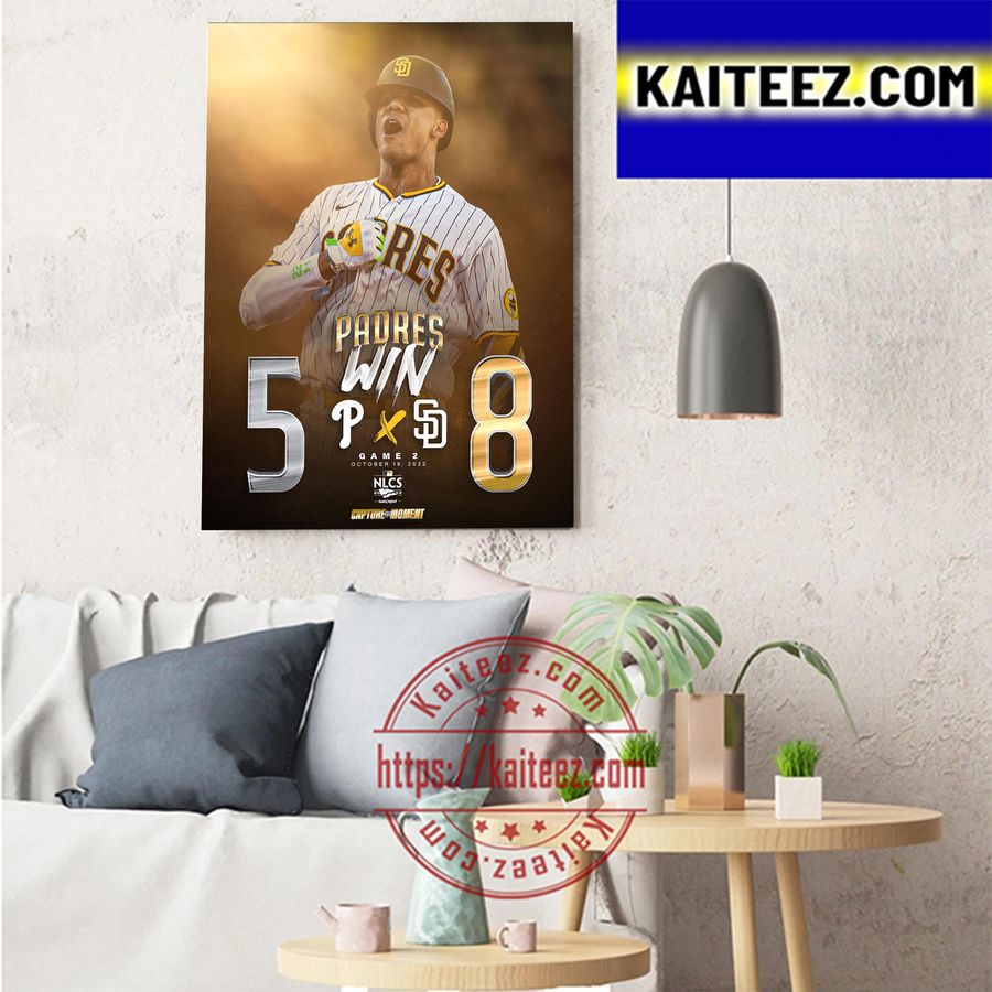 San Diego Padres Game Two Is Ours Capture The Moment 2022 MLB NLCS Art Decor Poster Canvas