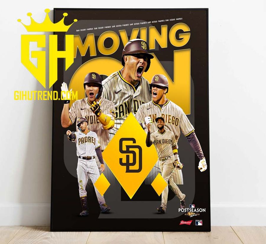 San Diego Padres Moving On To The NLCS Postseason 2022 MLB Poster Canvas