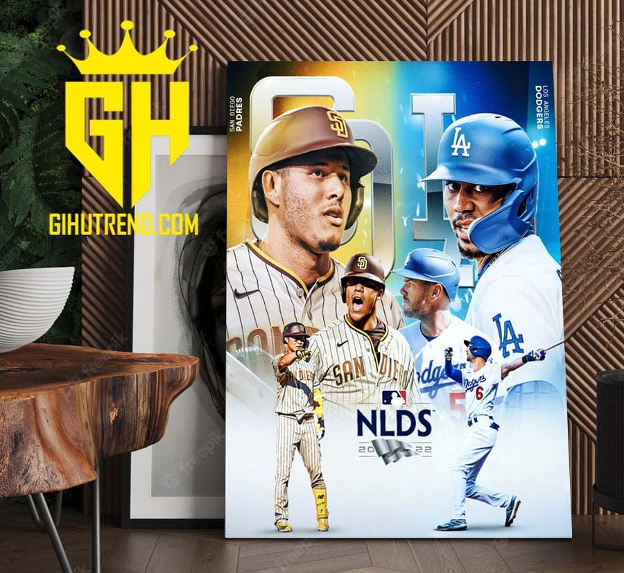 San Diego Padres Vs Los Angeles Dodgers Superstars Postseason MLB 2022 Poster Canvas