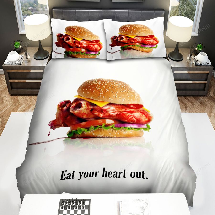 Santa Clarita Diet (2017–2019) Eat Your Heart Out Bed Sheets Spread Comforter Duvet Cover Bedding Sets