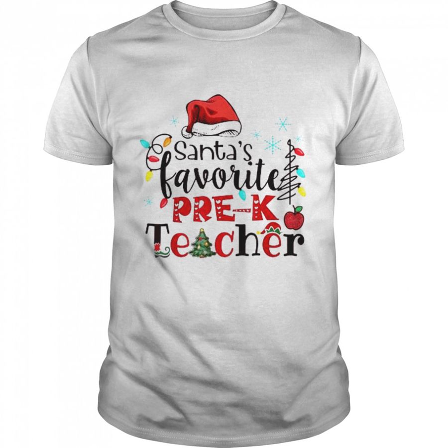 Santa’S Favorite Christmas Pre K Teacher Sweatshirt