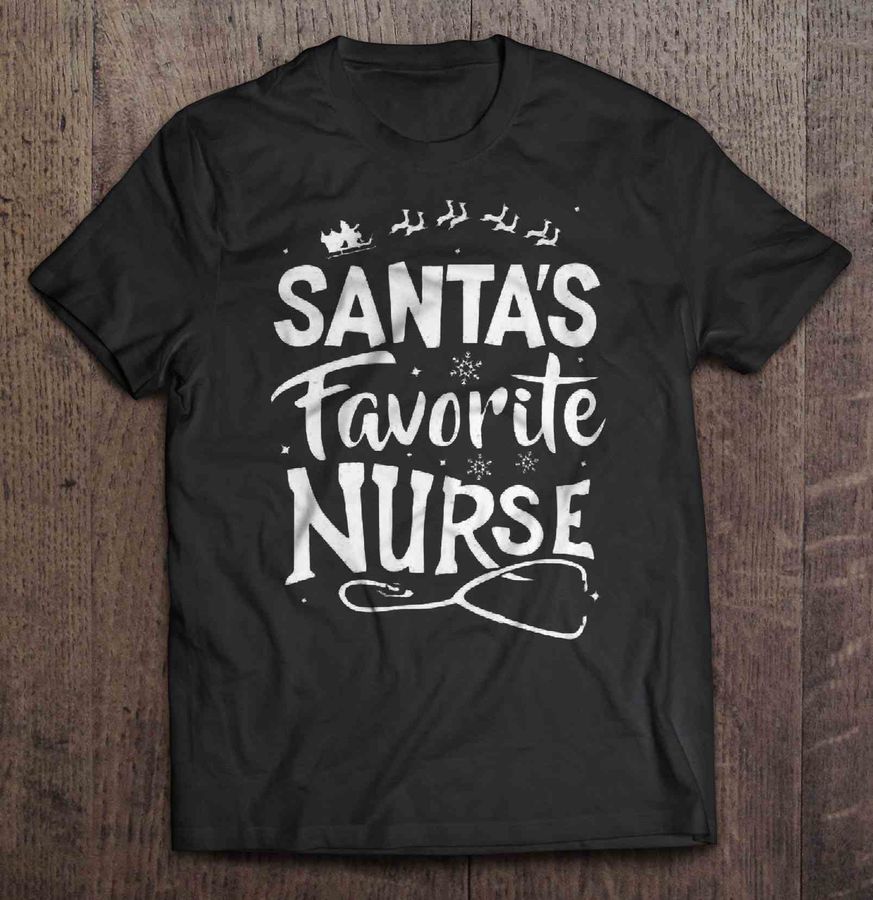 Santa’s Favorite Nurse Christmas Sweater Shirt