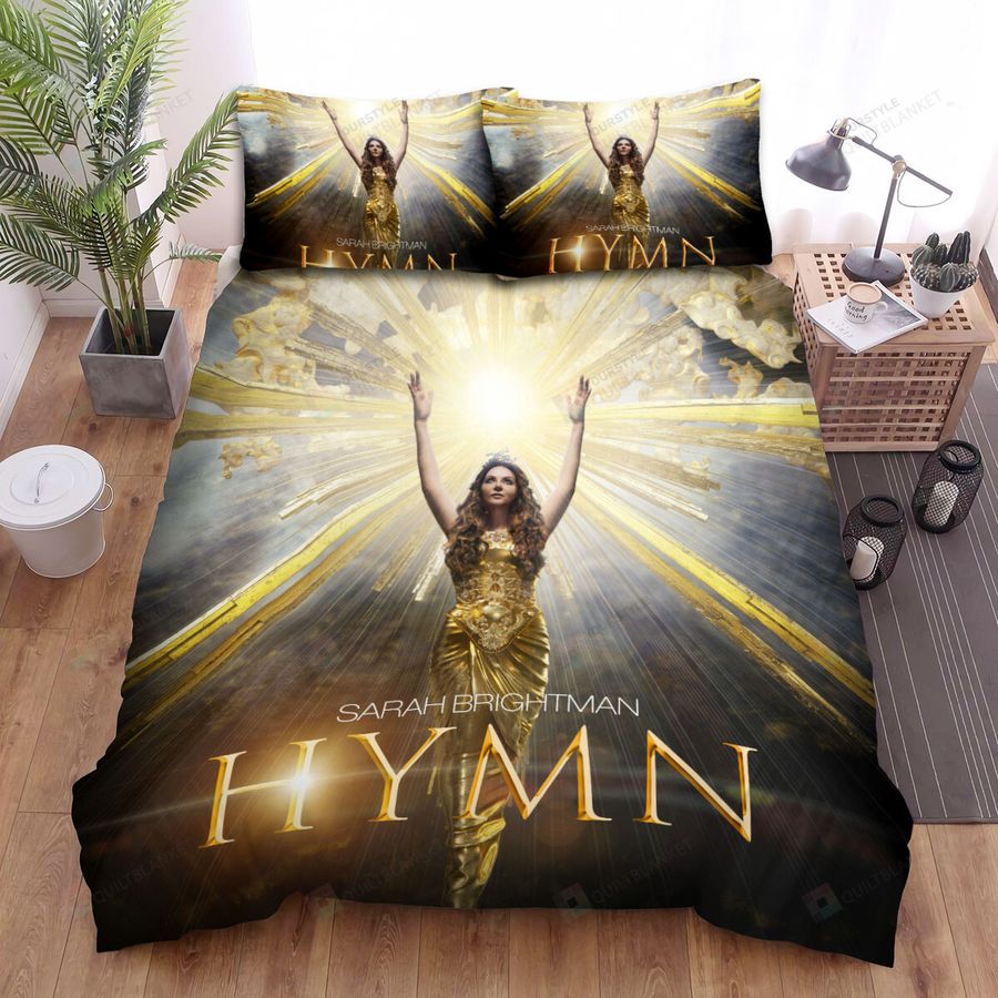 Sarah Brightman Hymn Album Music The Girl With Gold Light Bed Sheets Spread Comforter Duvet Cover Bedding Sets