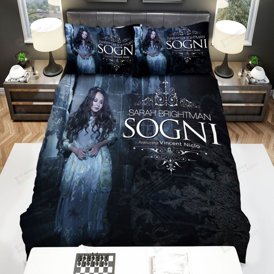 Sarah Brightman Sogni Featuring Vincent Niclo Bed Sheets Spread Comforter Duvet Cover Bedding Sets