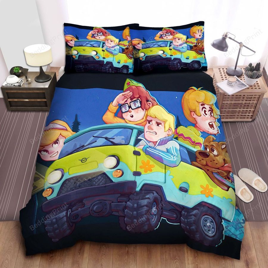 Scooby Doo Movies, Cute Friends Bed Sheets Spread Comforter Duvet Cover Bedding Setstomb