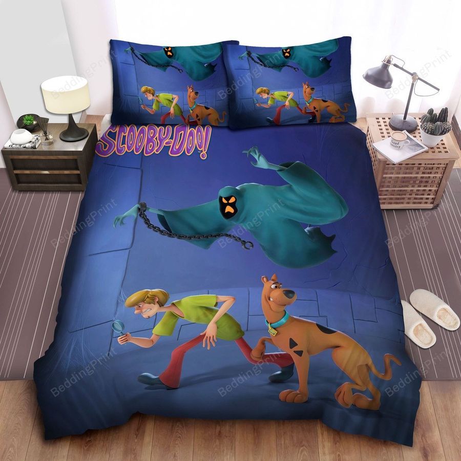 Scooby Doo Movies, The Ghost Above You  Bed Sheets Spread Comforter Duvet Cover Bedding Setstomb
