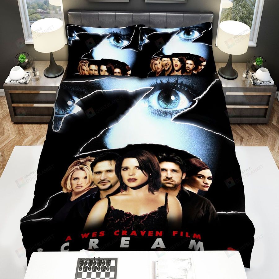 Scream 3 Movie Poster 2 Bed Sheets Spread Comforter Duvet Cover Bedding Sets