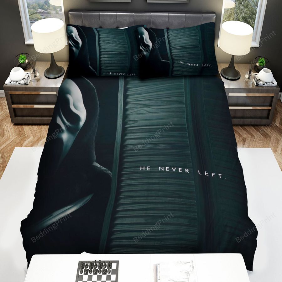 Scream The Tv Series (2015–2019) He Never Left Movie Poster Bed Sheets Spread Comforter Duvet Cover Bedding Sets