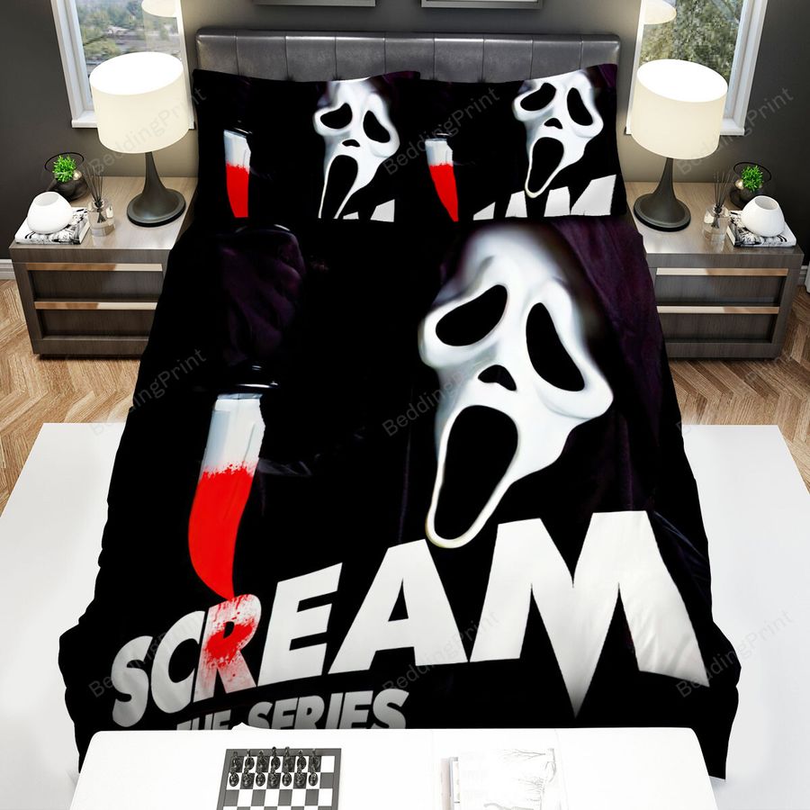 Scream The Tv Series (2015–2019) Poster By Diablito 666 Movie Poster Bed Sheets Spread Comforter Duvet Cover Bedding Sets