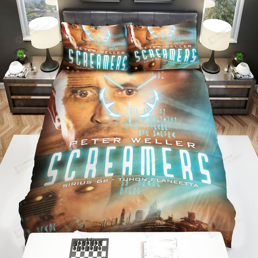 Screamers (1995) Sirius 6B   Planet Of Destruction Movie Poster Bed Sheets Spread Comforter Duvet Cover Bedding Sets