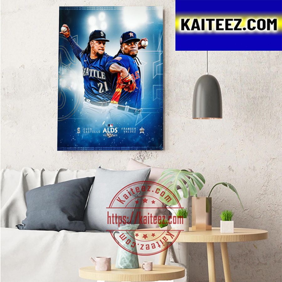 Seattle Mariners Vs Houston Astros On ALDS MLB Postseason 2022 Art Decor Poster Canvas