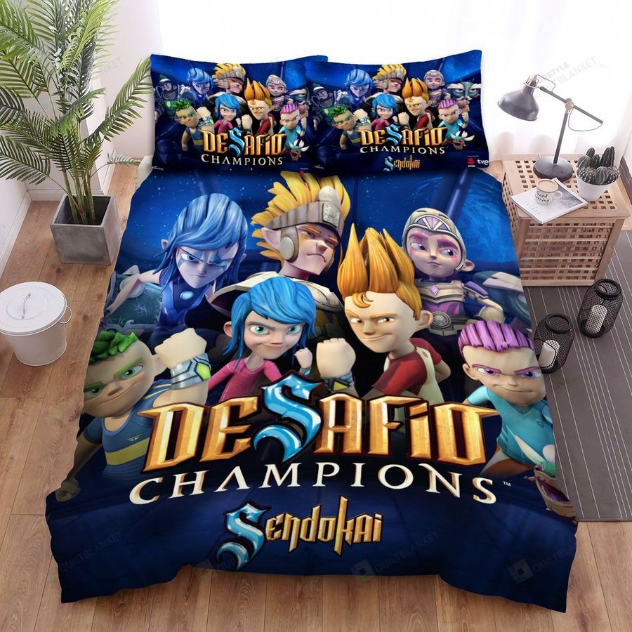 Sendokai Champions All Characters Bed Sheets Spread Duvet Cover Bedding Sets