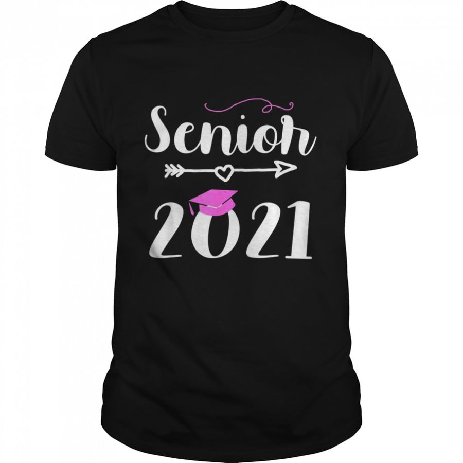 Senior 2021 Graduation Pink Tassel Class Of 21 Shirt
