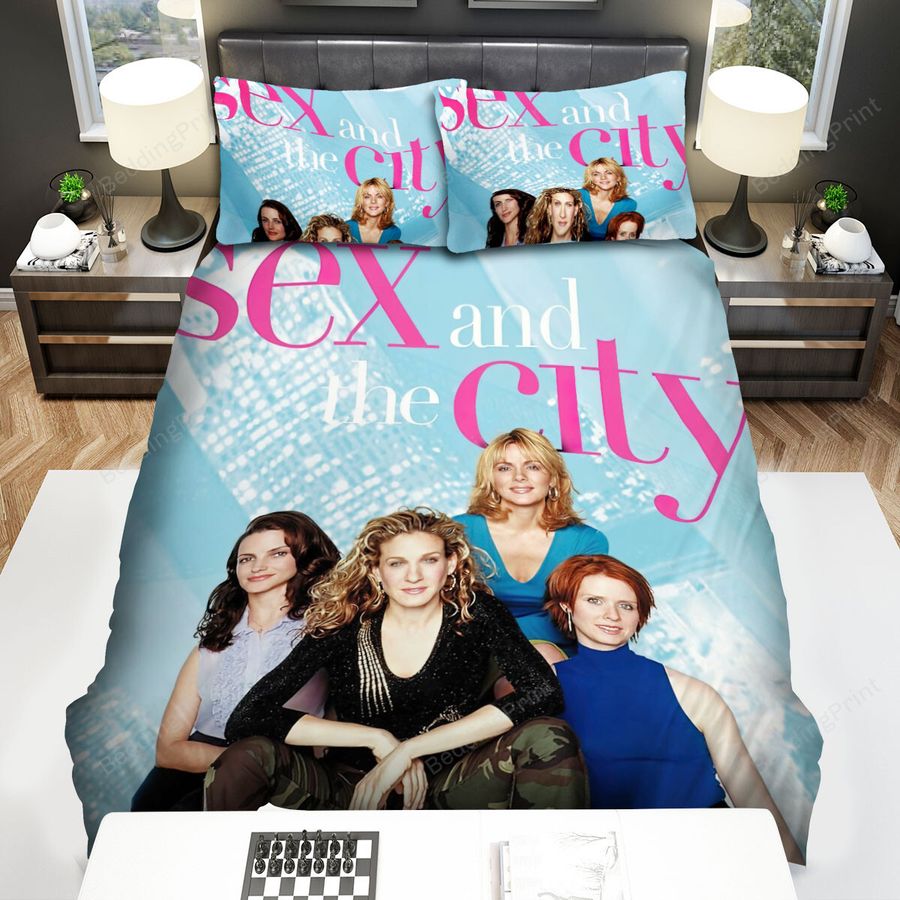 Sex And The City (1998–2004) Movie Poster 2 Bed Sheets Spread Comforter Duvet Cover Bedding Sets