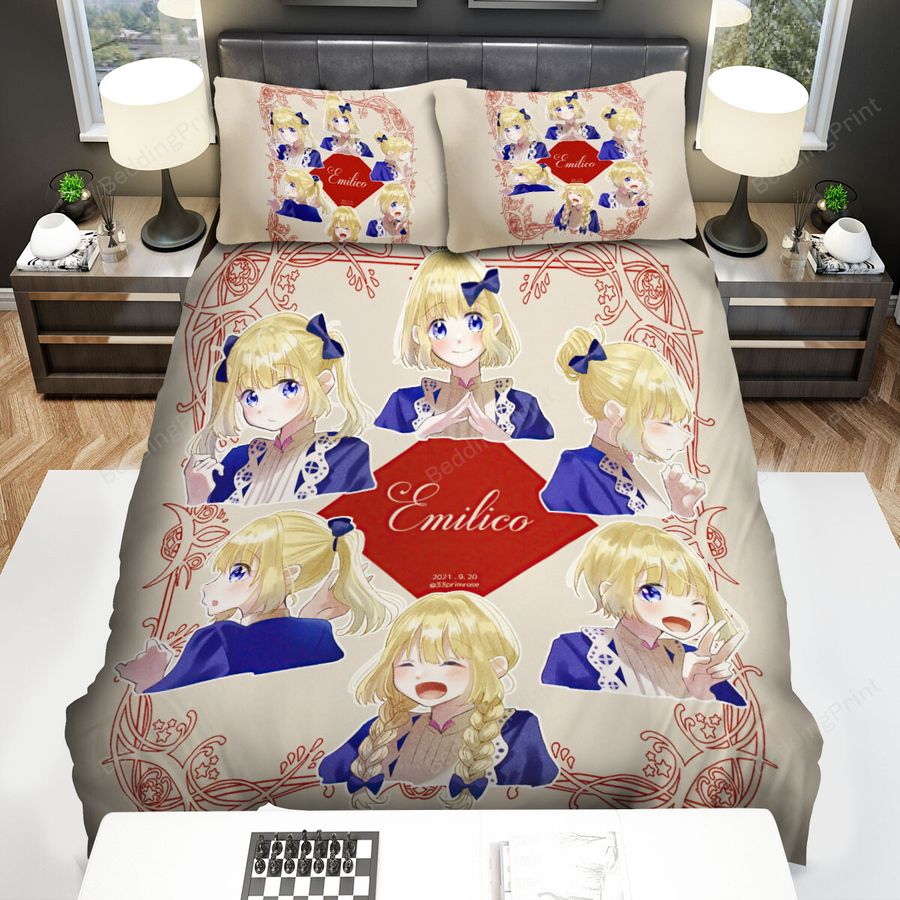 Shadows House Emilico's Adorable Emotion Bed Sheets Spread Duvet Cover Bedding Sets