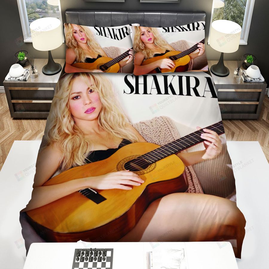 Shakira Guitar Bed Sheets Spread Comforter Duvet Cover Bedding Sets