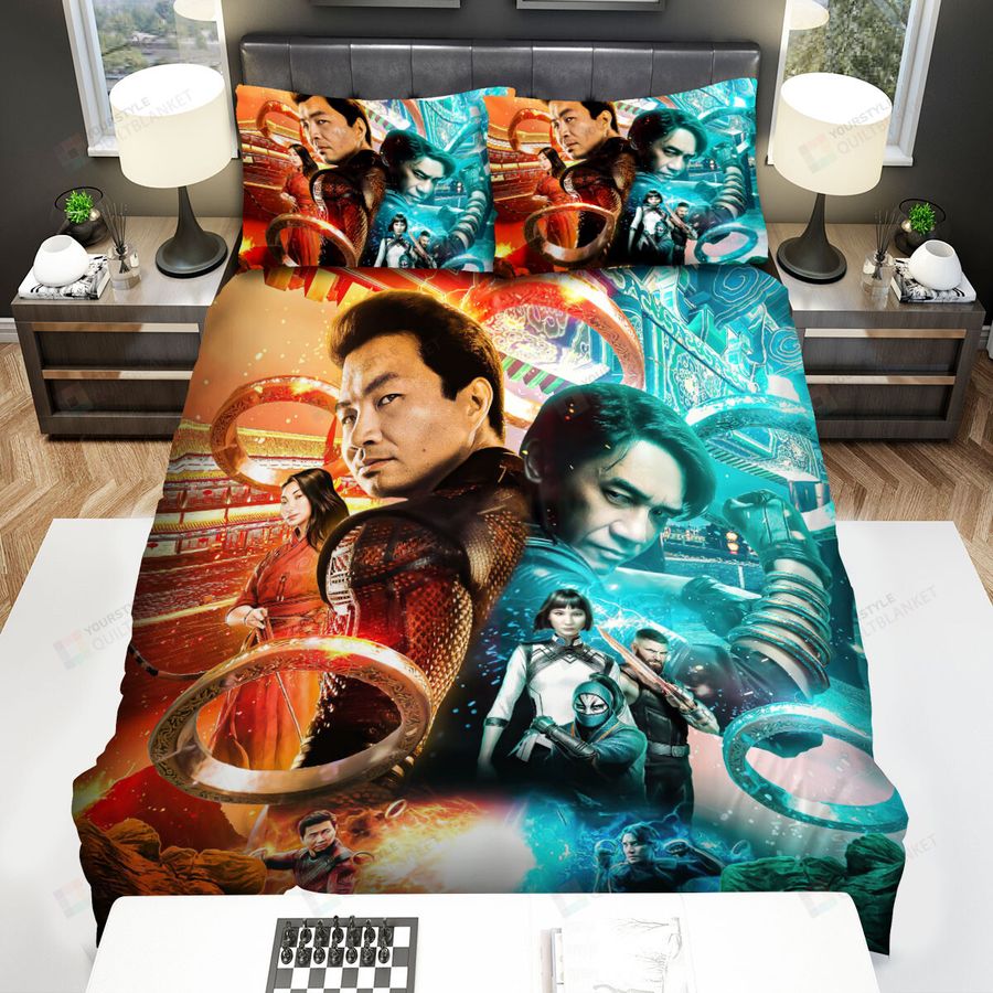 Shang-Chi And The Legend Of The Ten Rings (2021) Movie Cold And Hot Poster Bed Sheets Spread Comforter Duvet Cover Bedding Sets