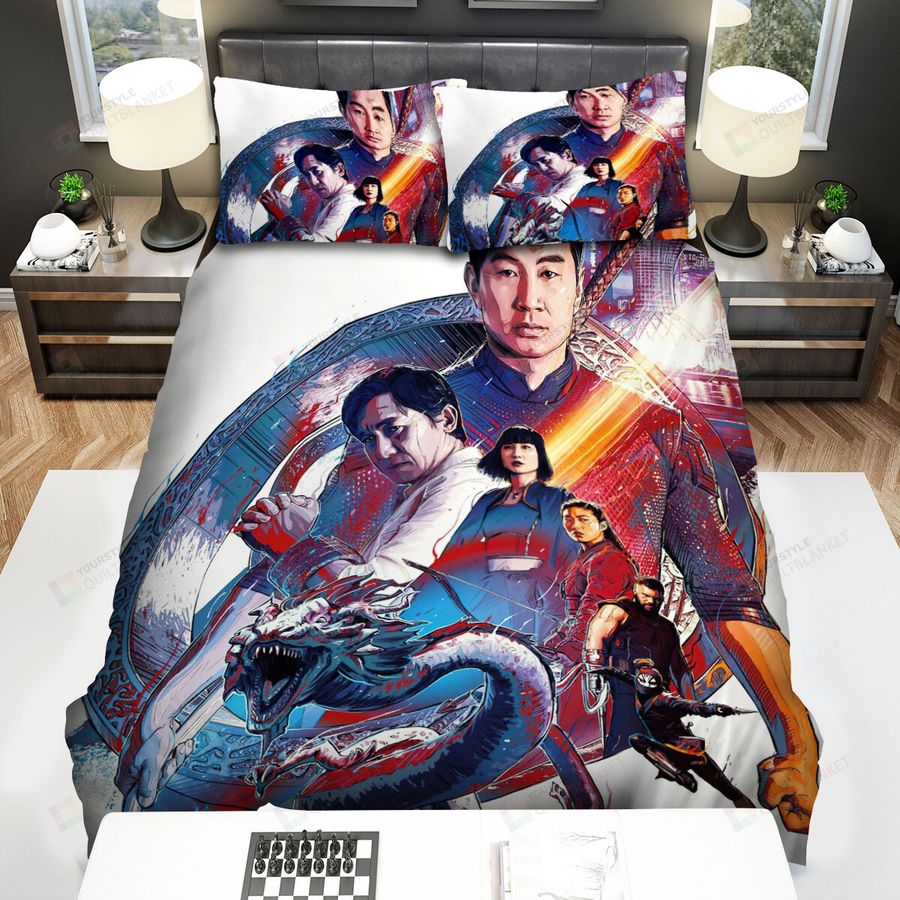 Shang-Chi And The Legend Of The Ten Rings (2021) Movie Poster Art Bed Sheets Spread Comforter Duvet Cover Bedding Sets